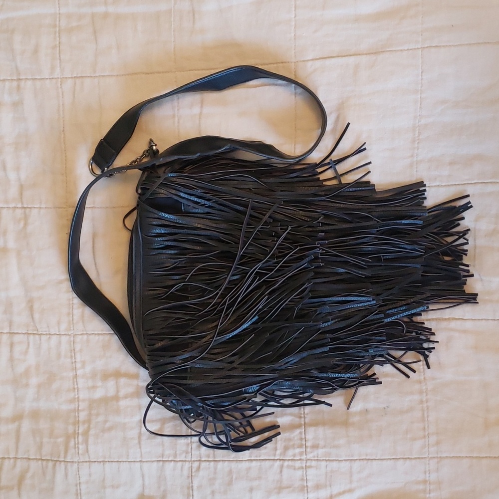 Mossimo black fringe bag